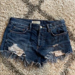 Free people jean shorts